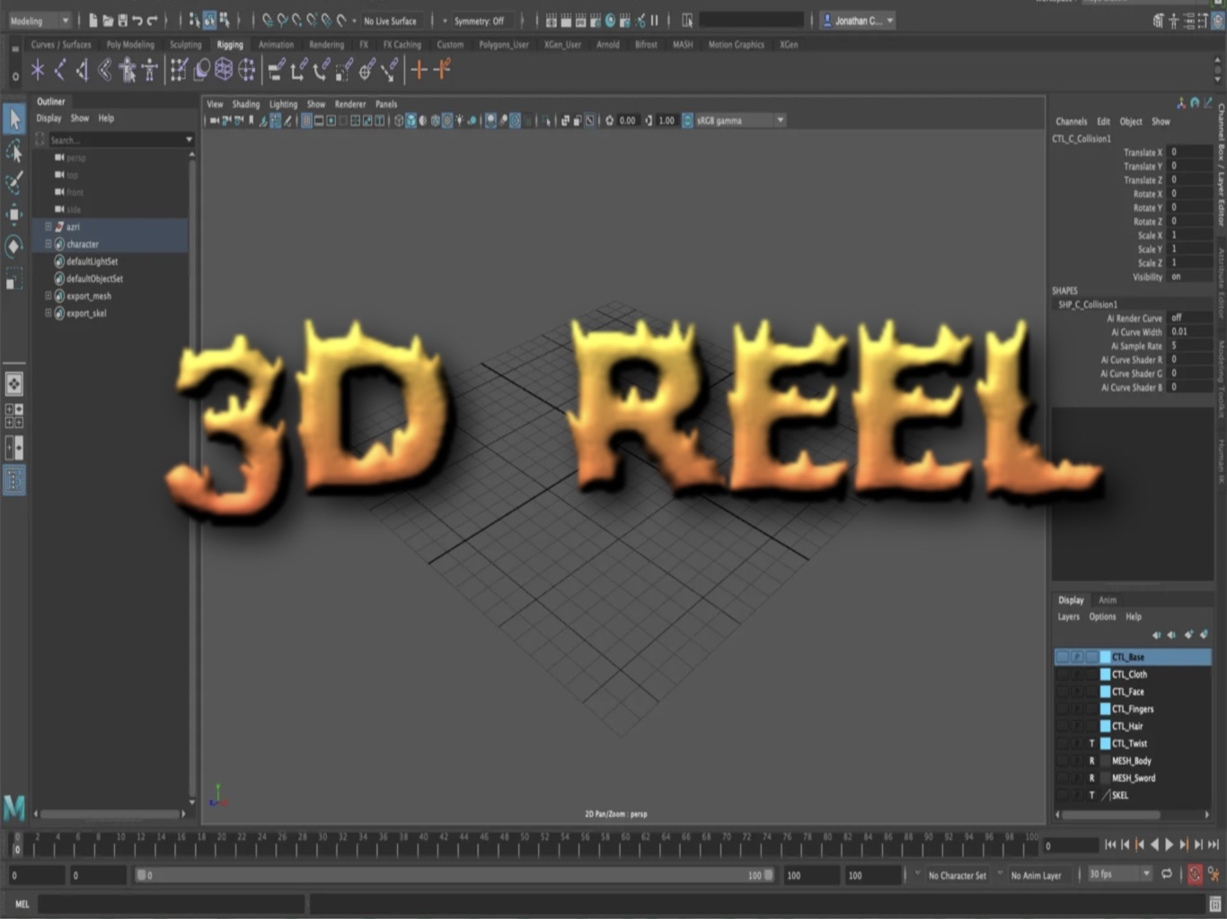3D Demo Reel